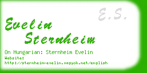 evelin sternheim business card